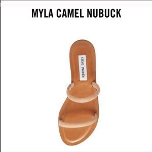 BEAND NEW IN BOX Steve Madden Myla Camel Nubeck